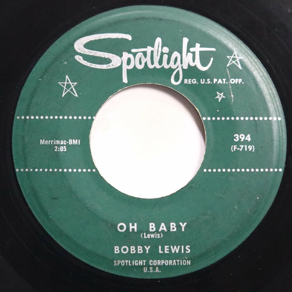 BOBBY LEWIS - OH BABY/ MUMBLES BLUES‎ - SOUL 45 *PROMO*